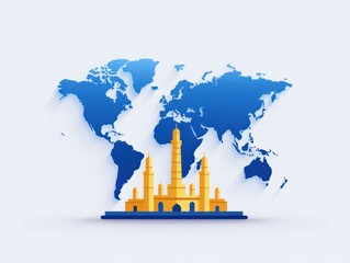 Cross-border wealth solutions, foreign transactions, flat design illustration