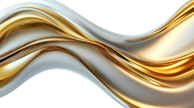 metallic liquid wave transparent background