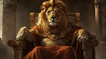 Lion on the Throne