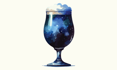 mug beer, free drink, watercolor mugs of beer, alcohol drinks, hand drawn illustration, watercolor mugs of beer