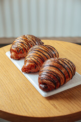 Delicious and fresh sweet pastries