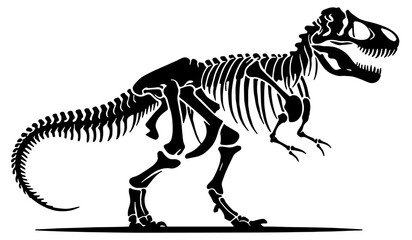 Rex Silhouette, Majestic and Powerful Design - Flat Vector Illustration © Tollaru