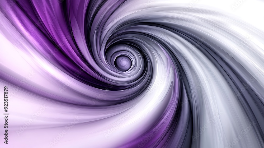 Poster dynamic violet and gray swirls abstract background with copy space for design projects.