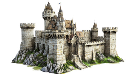 Fototapeta premium Castle transparent background