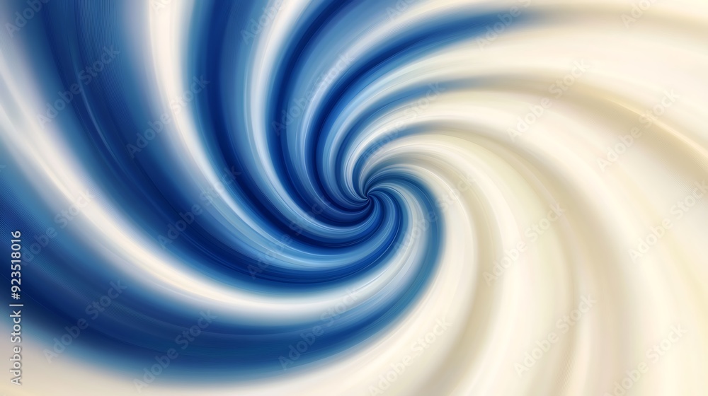 Aufkleber enigmatic indigo and ivory swirl - abstract blurred background vector design with copy space