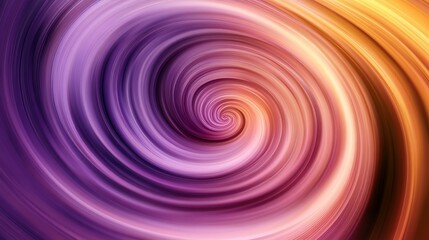 Obraz premium Mesmerizing Lavender and Bronze Swirl Abstract Background with Copy Space for Design | Vector Lavender Bronze Spiral in Motion