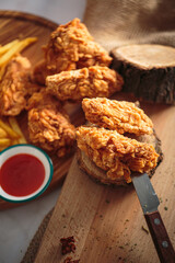 Delicious and fresh hot food