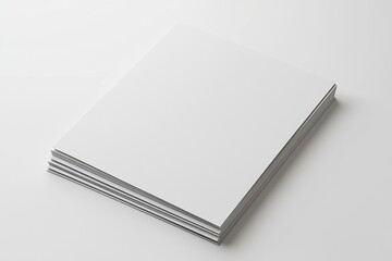 Blank A4 Paper Mockup on Isolated Background created with Generative AI