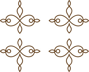 abstract floral frame