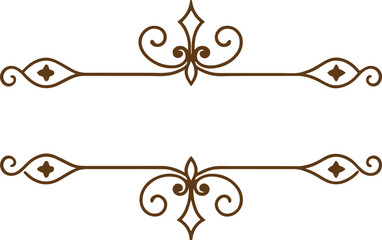 set of decorative elements