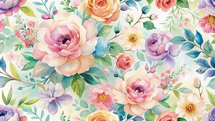 Watercolor Bloom: Pastel floral prints with painterly brushstrokes, evoking a gentle and romantic atmosphere.