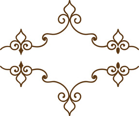 decorative frame with floral ornament