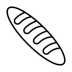 Baguette line icon