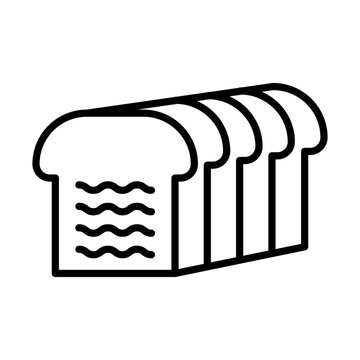recommend clip art: Bread Loaf line icon