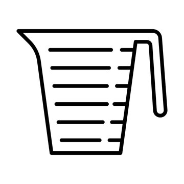 recommend clip art: Measuring Cup line icon