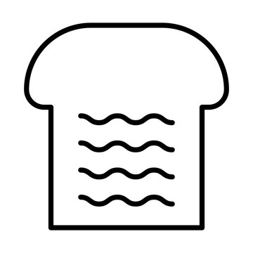 recommend clip art: Bread Slice line icon