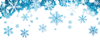 snowflakes transparent background