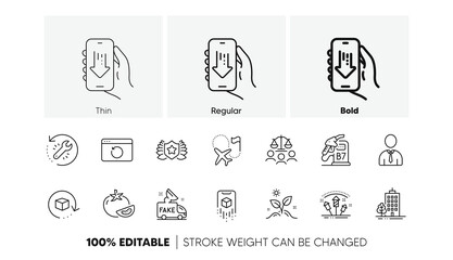 Return package, Laureate and Destination flag line icons. Pack of Grow plant, Recovery internet, Download app icon. Human, Tomato, Fireworks rocket pictogram. Court jury, Diesel station. Vector