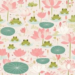 seamless pattern with flowers