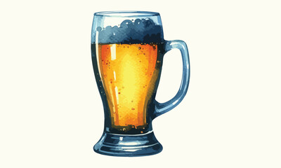 mug beer, beer mug, free drink, watercolor mugs of beer, alcohol drinks, hand drawn, watercolor mugs of beer, watercolor beer mug