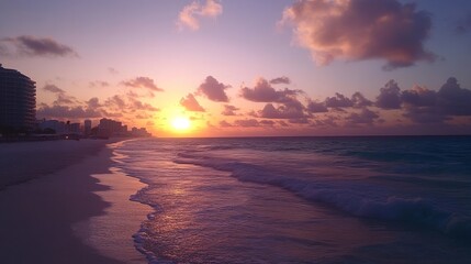 Fototapeta premium Tranquil Sunset at the Beach