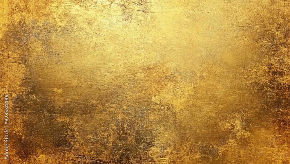 Canvas Prints decorative bright yellow wall paper with gold texture or metallic gold foil