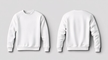 White Crewneck Sweatshirt Mockup