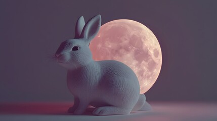 White Rabbit Under a Pink Moon.