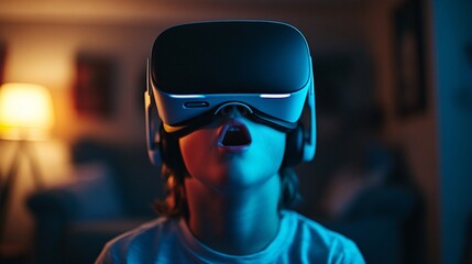 Child Experiencing Virtual Reality Gaming