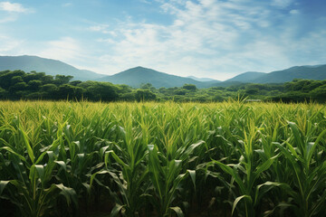 corn field and sky