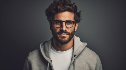 Obraz premium portrait of a man in glasses 