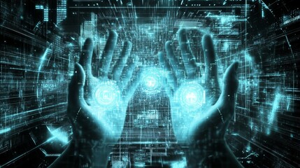 Digital Hands Manipulating Data