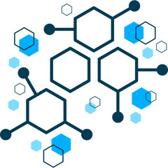 Abstract Hexagon Medical Ornament