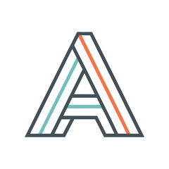 A Letter logo design template for use all purpose