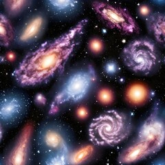 Fototapeta premium Allgning galaxies