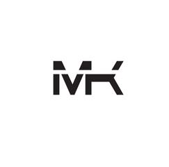 MK or KM and K or M abstract letter mark monogram logo vector template