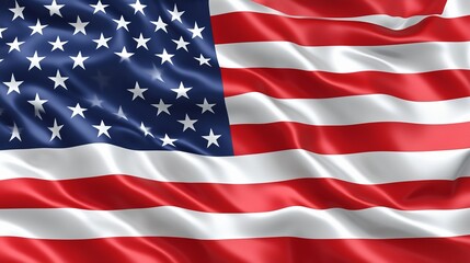 Fototapeta premium Waving American Flag