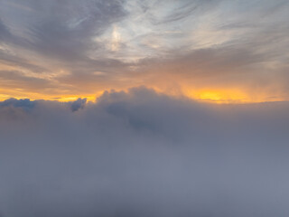 Beautiful sky scenery of Wuhan in summer