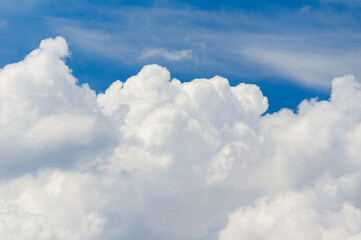 Beautiful sky scenery of Wuhan in summer