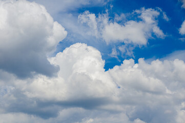 Beautiful sky scenery of Wuhan in summer