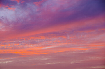 Beautiful sky scenery of Wuhan in summer