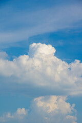 Beautiful sky scenery of Wuhan in summer