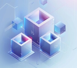 Obraz premium 3d server