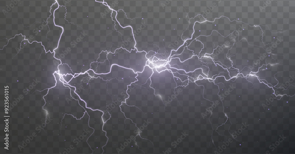 Poster light pink isolated vector lightning png. magic light abstract lines. realistic natural lightning ef