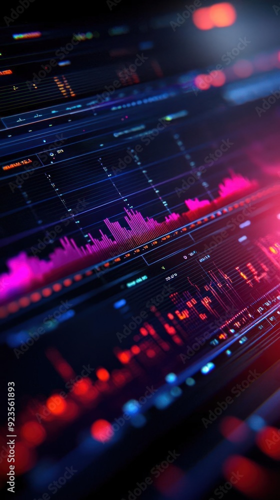 Poster realtime malware detection interface with encrypted data, cybersecurity, monitoring