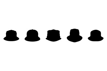 Simple hat icon set. Fashion design