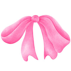 Pink ribbon bow