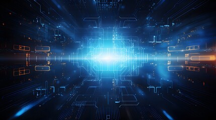 Obraz premium Abstract technology background Hi-tech communication concept futuristic digital innovation background vector illustration