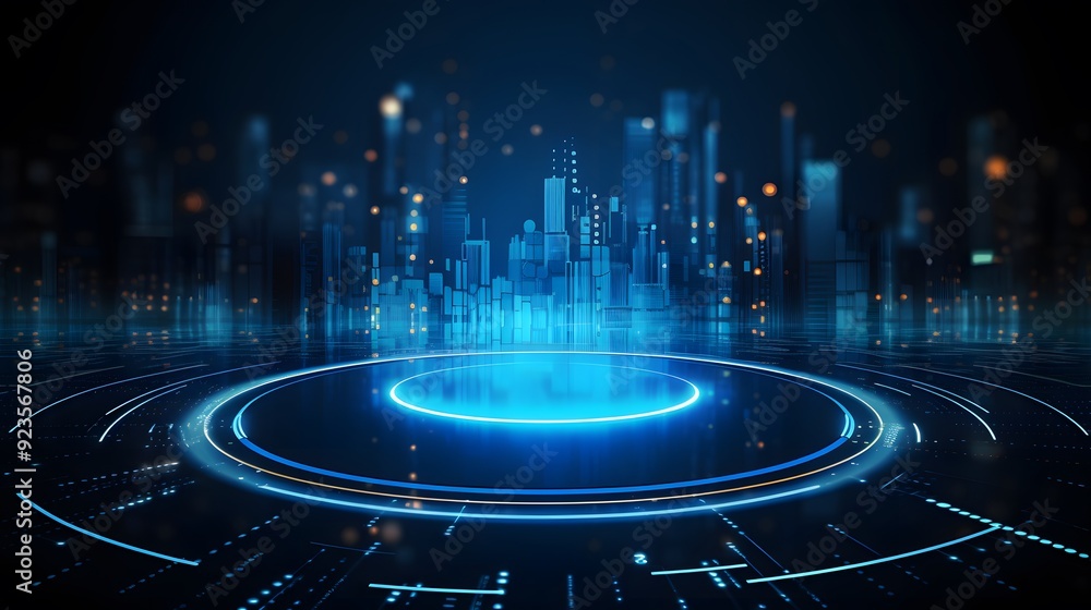 Poster abstract technology background hi-tech communication concept futuristic digital innovation backgroun