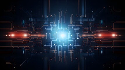 Obraz premium Abstract technology background Hi-tech communication concept futuristic digital innovation background vector illustration